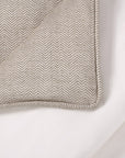Chenille Herringbone - King Comforter Set Set of 3 - Sand
