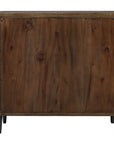 Pinstripe - 2 Door Cabinet - Dark Brown