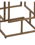 Audrey - Accent Table - Antique Brass / Italian Marble