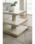 Cascade - 3-Shelve End Table - Light Brown