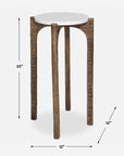 Vivi - Marble Drink Table - Bronze