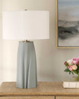 Cover Up - Sculpted Table Lamp - Blue / Silver