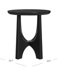 Dunnigan - Round End Table - Black