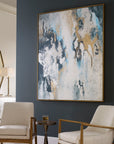 Stormy Seas - Seas Hand Painted Canvas - Blue