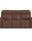Warren - Power Reclining Sofa With Console, Power Headrest & Lumbar