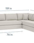 Allure Track Arm Sectional