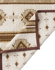 Dakota - King Reversible Quilt Set With 2 King Shams (Set of 3) - Tan