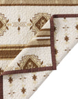 Dakota - King Reversible Quilt Set With 2 King Shams Set of 3 - Tan