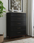 Waterfall - Drawer Chest - Black