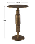 Descend - Accent Table - Gold