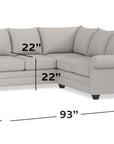Alexander Roll Arm L-Shaped Sectional