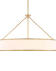 Algiers - 8 Light Drum Pendant - Gold / White