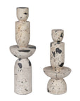 Nouveau - Tower Sculptures (Set of 2) - White