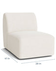 Clyde Armless Swivel Chair