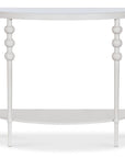 Melange - On The Bright Side Demilune Console - White