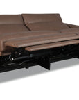 MS - Simone ZG 2 over 2 Power Sofa With Power Headrest and BT speaker - Brown