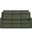 Felix - Power Reclining Sofa With Power Headrest, Lumbar, Heat & Massage