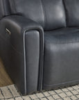 Warren - Power Reclining Sofa With Console, Power Headrest & Lumbar