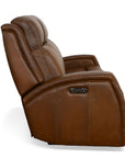 Mustang - Power Sofa With Power Headrest - Rust
