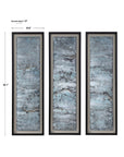 Ocean Swell - Painted Metal Art (Set of 3) - Blue