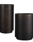 Volcan - Outdoor Planters (Set of 2) - Matte Bronze