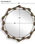 Remolino - Round Mirror - Bronze