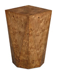 Hughes - Geometric Accent Table - Dark Brown