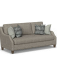 Gianna - Fabric Bench Sofa With Nailhead Trim