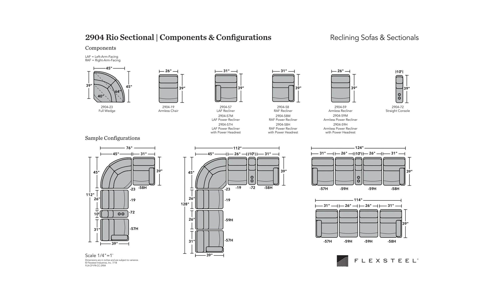 Rio Reclining Sectional