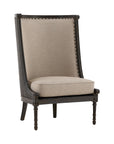 Kingsley - Occasional Chair - Black / Beige