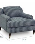Stockten English Arm Chair with Casters