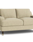 Stockten English Arm Loveseat with Casters