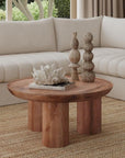 Blair - Round Cocktail Table - Dark Brown