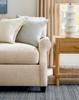 Audrey Roll Arm Sofa with Accent Pillows