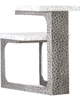 Melange - Georgie Side Table - Pearl Silver