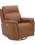 Sawyer - Swivel Glider With Power Headrest, Lumbar, Heat & Massage