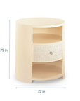 Newbury Round Bedside Table