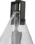 Campester - 1 Light Watered Glass Mini Pendant - Silver