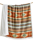 Campfire - Del Sol Campfire Sherpa Throw 6 Per Carton - Multi Color