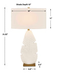 Palm Leaf - Table Lamp - White