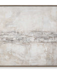 Desert Oasis - Abstract Canvas Art - Gray