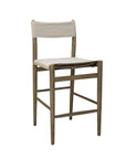 Prescott - Linen Counter Stool - Beige / Light Brown
