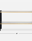 Cunene - Contemporary Console Table - Black