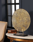 Layan - Art Glass Charger - Gold