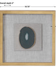 Keeva - Agate Stone Shadow Box - Gold