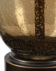 Baltic - Teardrop Glass Table Lamp - Dark Brown