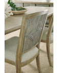 Surfrider - Carved Back Side Chair Set of 2 - Beige / Light Brown