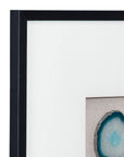 Crystal Geode Wall Art - Blue / White