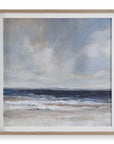 Distant Land - Framed Print - Blue