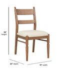 Azalea - Upholstered Dining Chair Set of 2 - Walnut